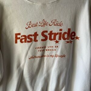 Pull&Bear Cream Graphic Sweatshirt